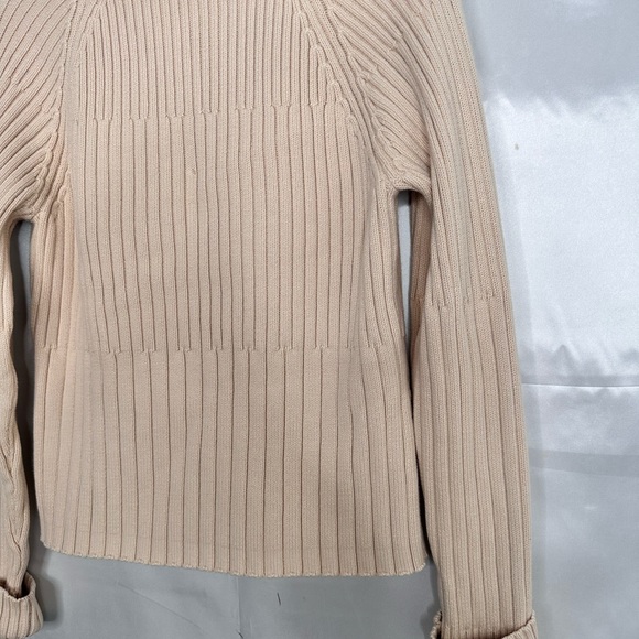 GAP Beige Ribbed Zip Up Sweater Size XL - Picture 10 of 15